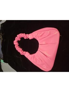 Pink Ruched Handle Shoulder Bag Handbag